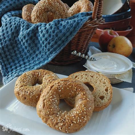 Best gluten free bagels - Cook the bagels for 30 seconds, flip them over using tongs, a dough whisk, or chop sticks, and cook 30 seconds more, until the bagels are puffy and matte on all sides. Using a strainer or dough whisk, remove the bagels from the water, and place them back on the baking sheet. While the bagels are still hot, sprinkle generously with the topping ... 